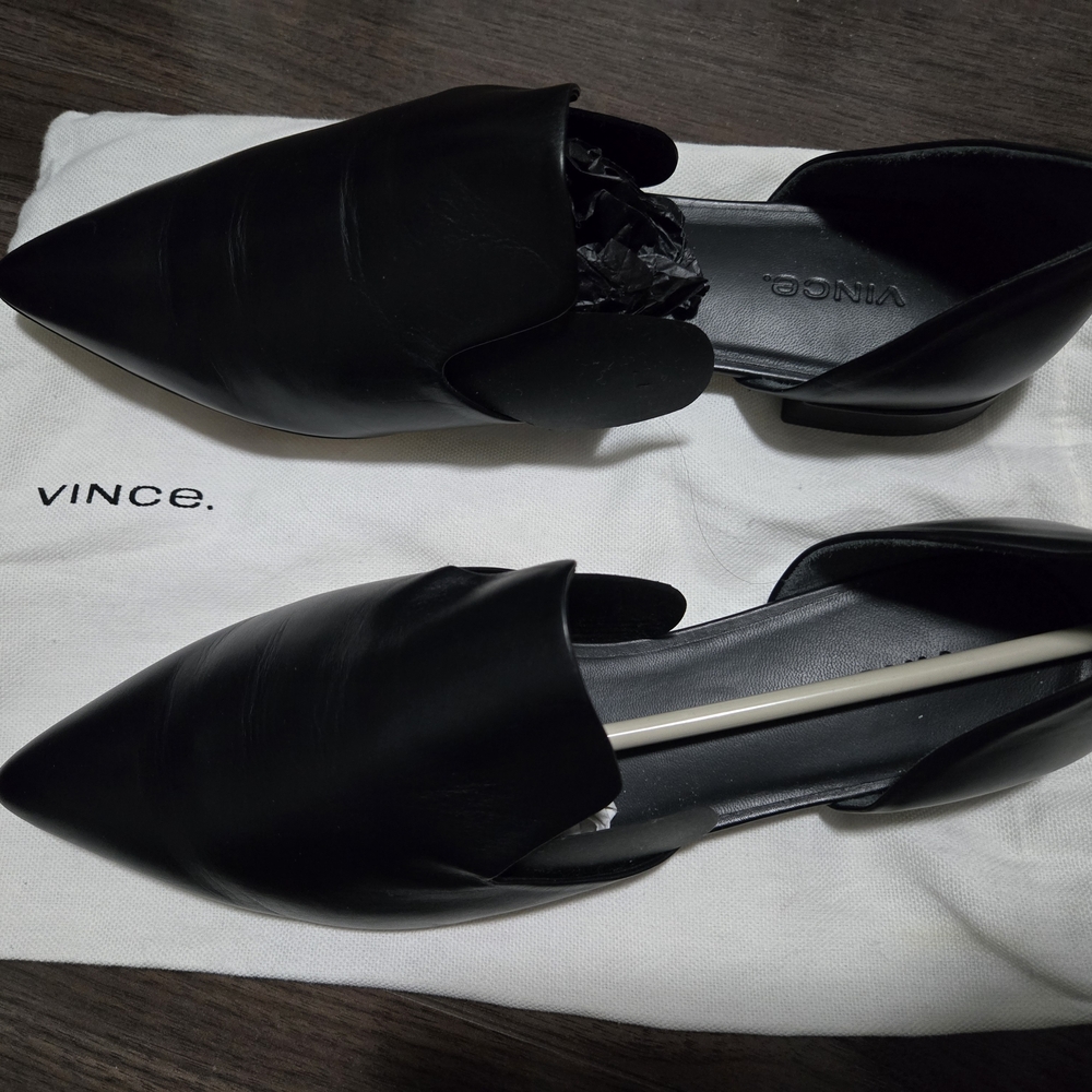 Vince Women's Black Leather Shoes